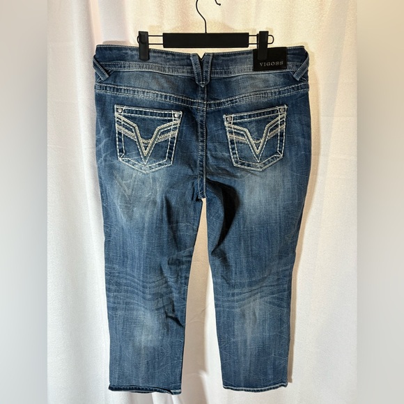Vigoss Chelsea Boyfriend Jeans Plus 13 14 Length 25 EUC - Picture 4 of 11